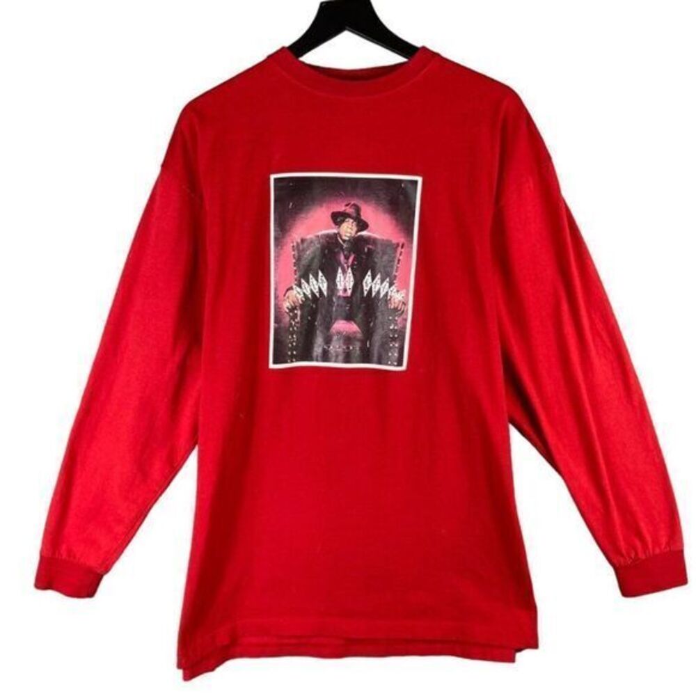 Vintage 90s Jay-Z Hip Hop Rap Graphic T-Shirt Men's XL Biggie DMX Tour Tee